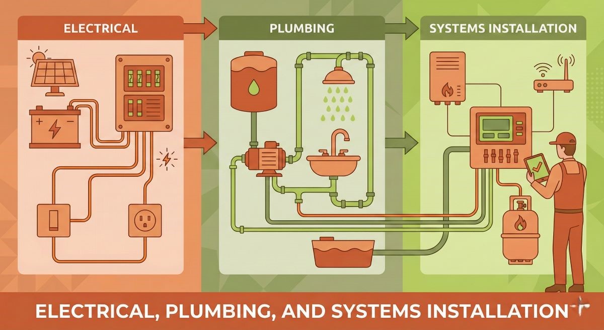 Electrical, Plumbing, and Systems Installation